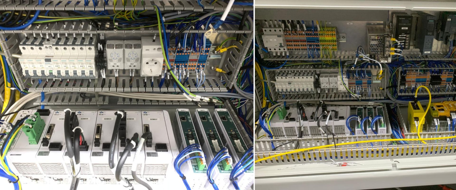 We made panels and wiring panels using Siemens PLCs and axis drives for automatic machines at a manufacturing company in the Panbil area.